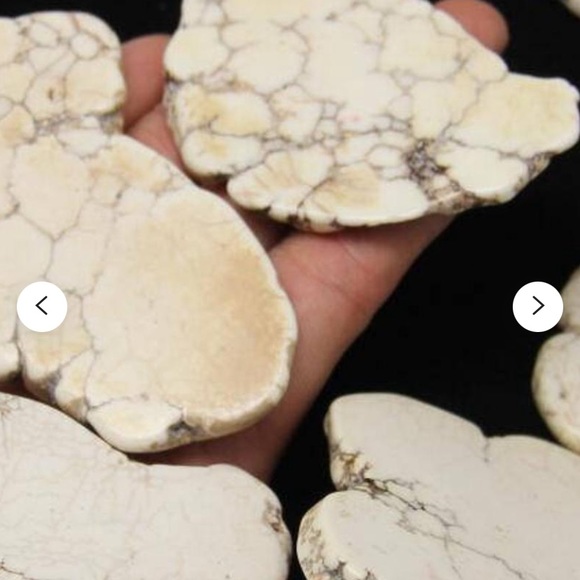 WHITE BUFFALO TURQUOISE BIG STATEMENT EARRINGS - Picture 9 of 13